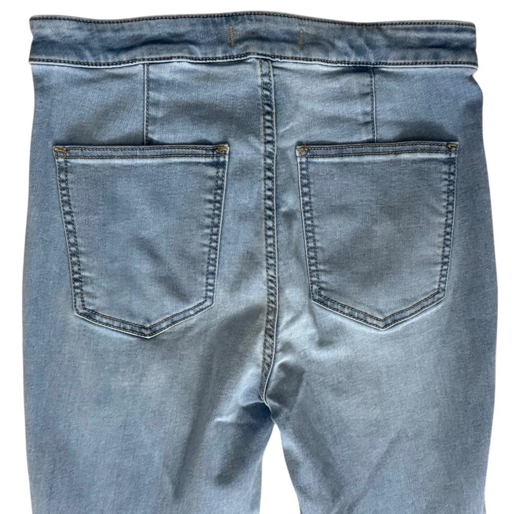 Free People Just Float On Flare Jeans Womens 28 Short Light Blue Stretch - Picture 11 of 13